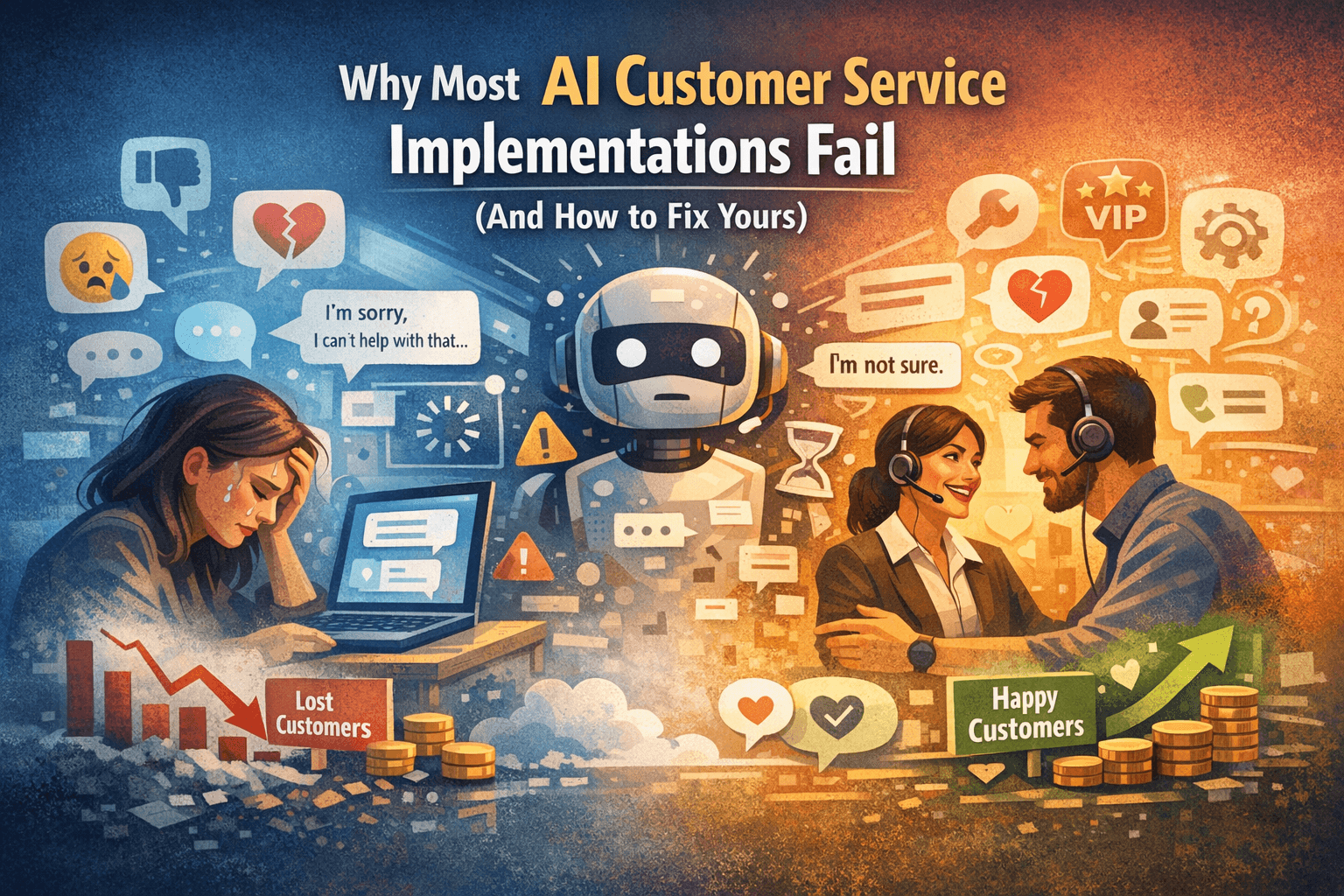 Why Most AI Customer Service Implementations Fail (And How to Fix Yours)