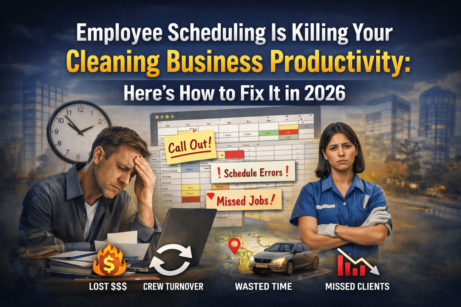 Employee Scheduling Is Killing Your Cleaning Business Productivity: Here's How to Fix It in 2026