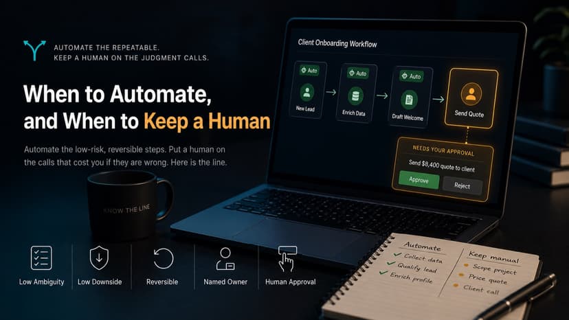 When to Automate a Process and When to Keep It Manual